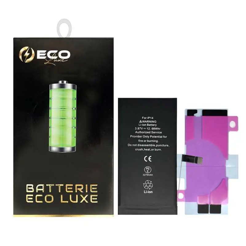 Batterie A3018 3349mAh iPhone 15 + Adhésifs - Puce Ti (ECO Luxe)