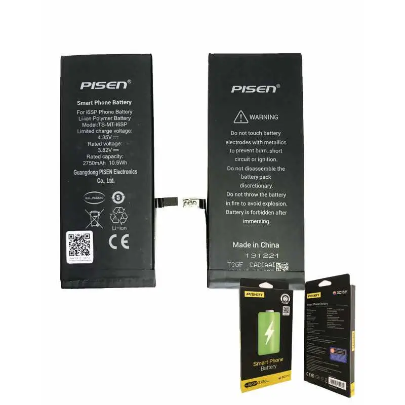 Batterie 616-00106 1624mAh iPhone SE + Adhésifs - Puce Ti (ECO Luxe) Alternative d'origine