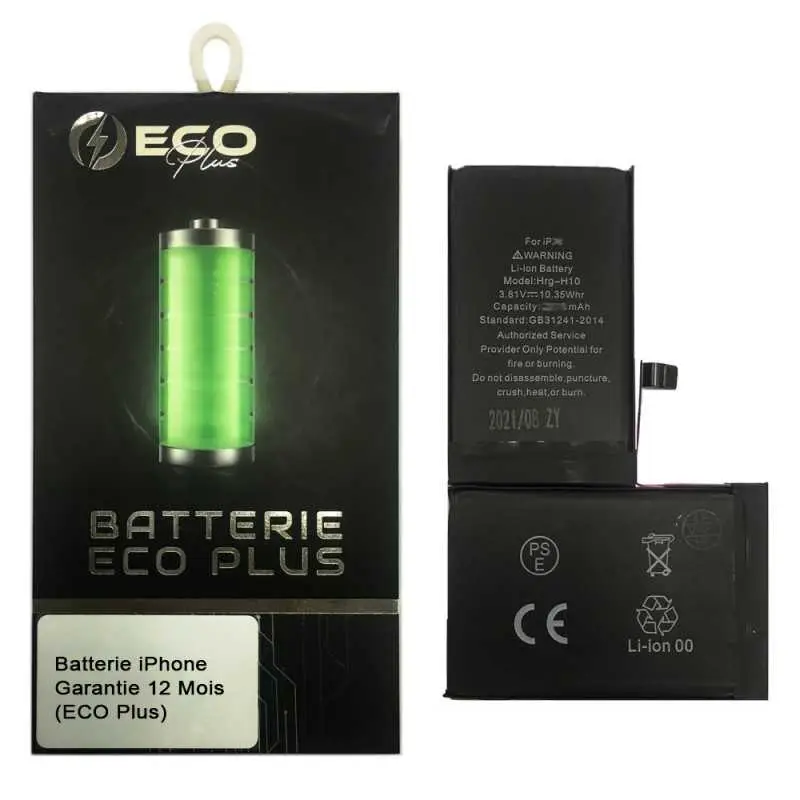 Batterie 616-00514 2658mAh iPhone XS 3.82V + Adhésifs - Puce Ti (ECO Luxe) Alternative d'origine