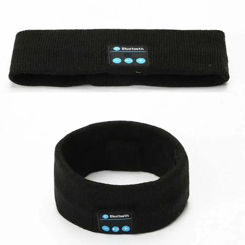 Bandeau Bluetooth tricoté - haut-parleurs et micro intégrés - Bluetooth 5.0 - son HiFi - appels mains libres - portée 10