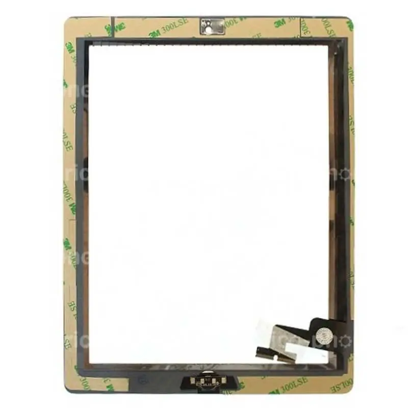 Vitre Tactile iPad 3 (A1416/A1430/A1403) Noir avec Bouton Home + Autocollant