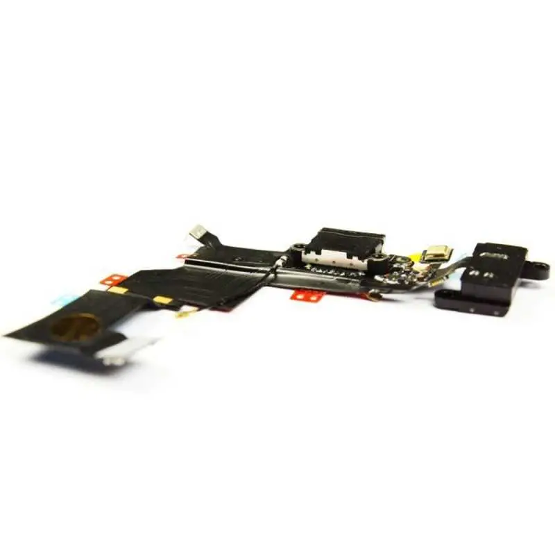 Connecteur de Charge iPhone SE Noir + Antenne GSM + Prise Jack + Micro
