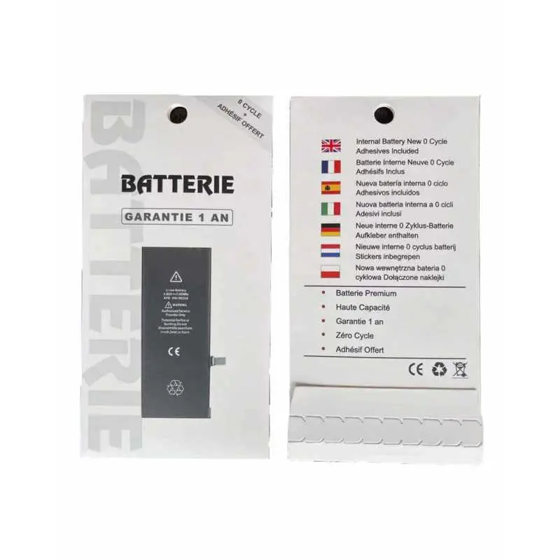 Batterie 616-0613/0610 1440mAh iPhone 5 avec Adhésifs - Pure Cobalt (ECO Ti)