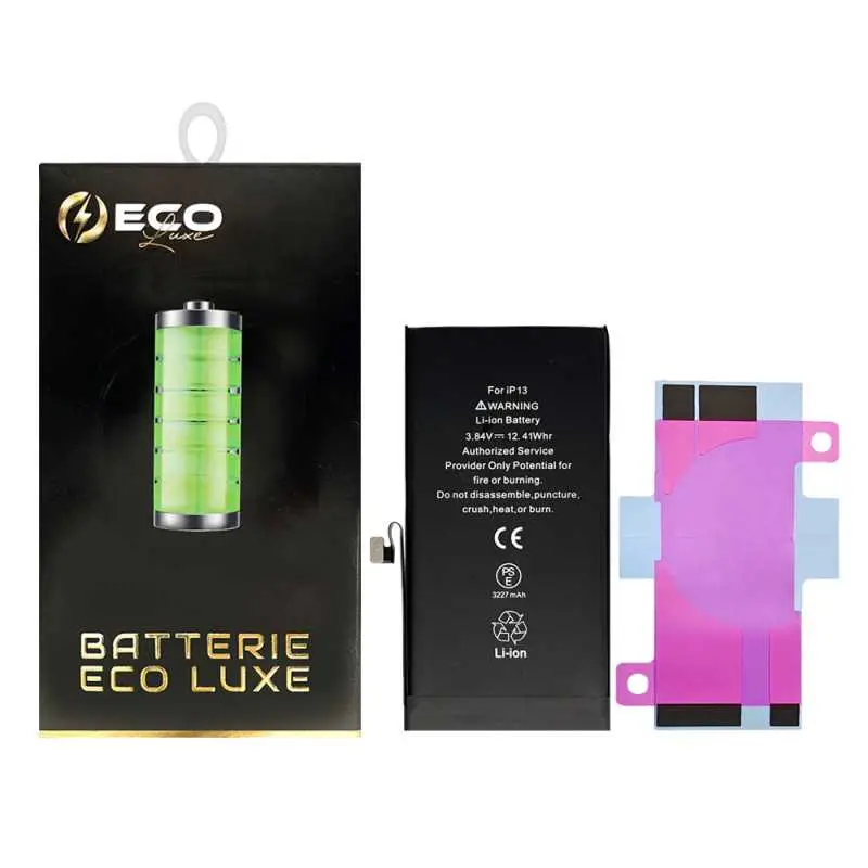 Batterie A2655 3232mAh iPhone 13 + Adhésifs - Puce Ti (ECO Luxe)
